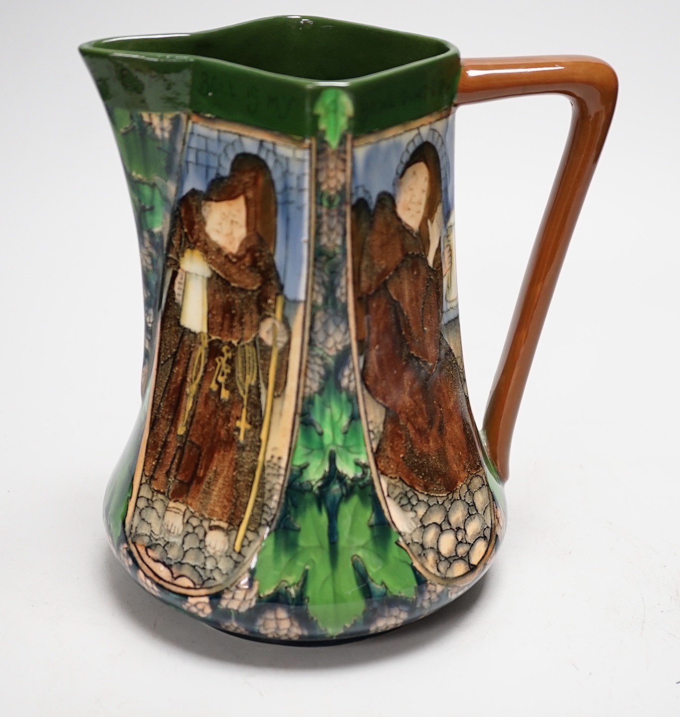 A Shelley Late Foley “Intarsio” jug, numbered 3154. Height 19cm